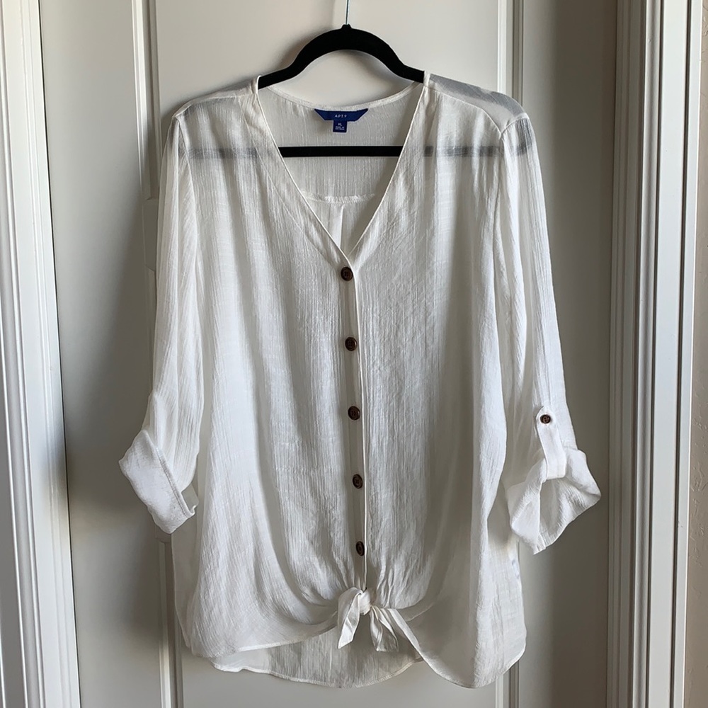 Button/Tie Front Top